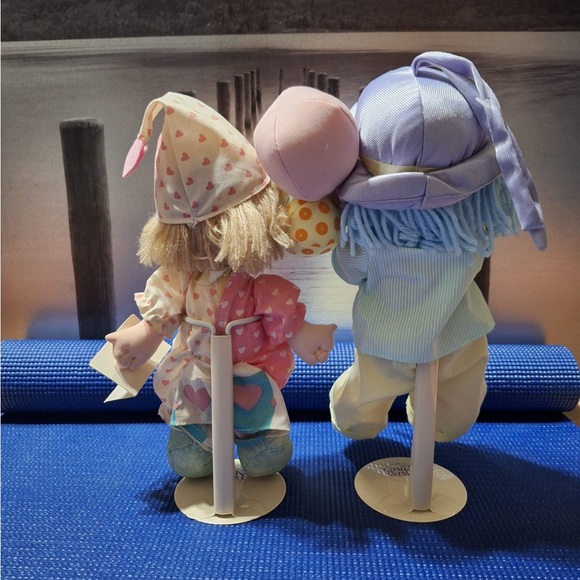 Adorable Plush Doll Set - Pink and Blue precious moment - Picture 4 of 5